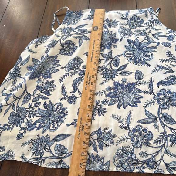 LOFT‎ Women's Blue Floral Top Sz XXL - Picture 13 of 13
